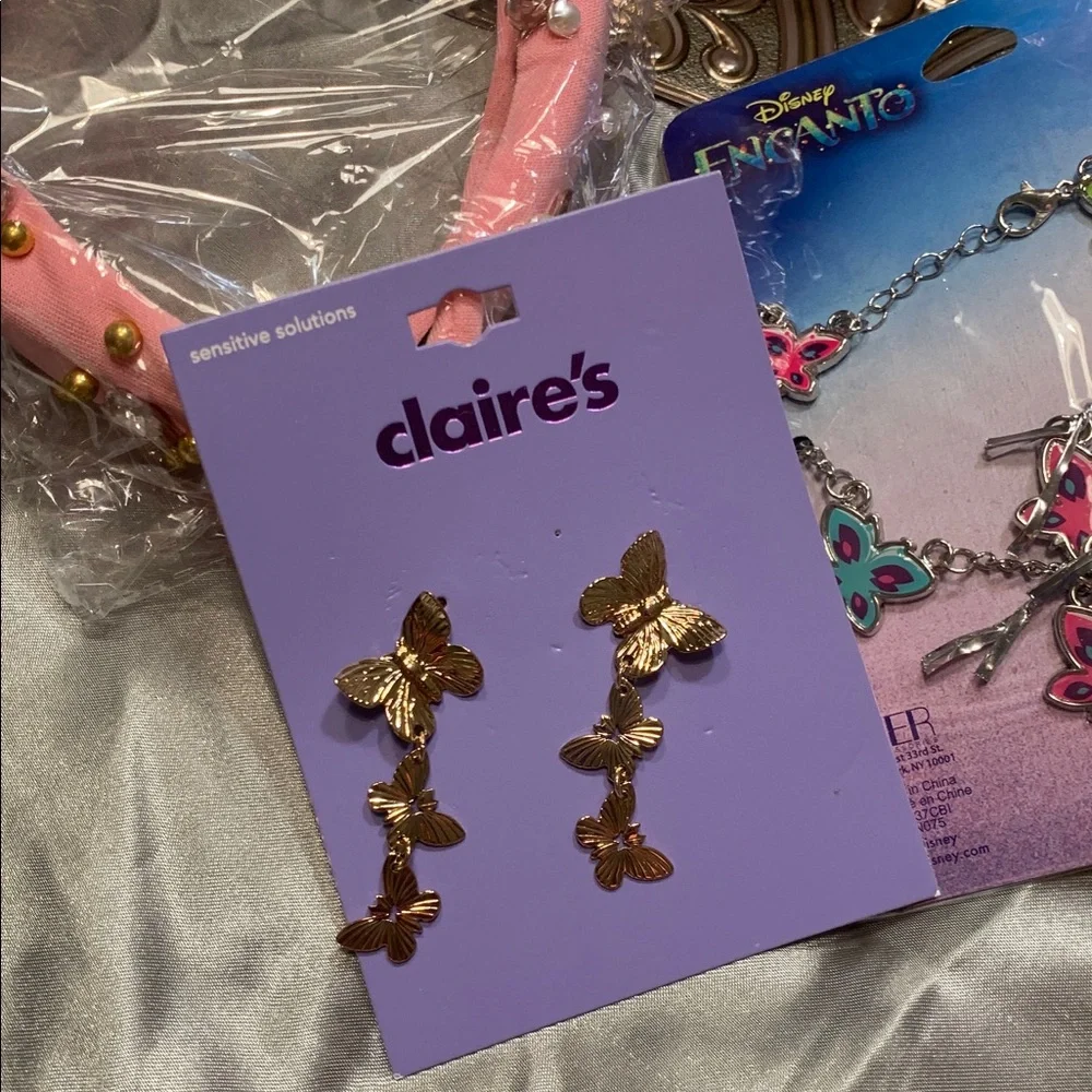 🌹New Claire's & Much More FUN Pink and Purple Glam Set Bundle